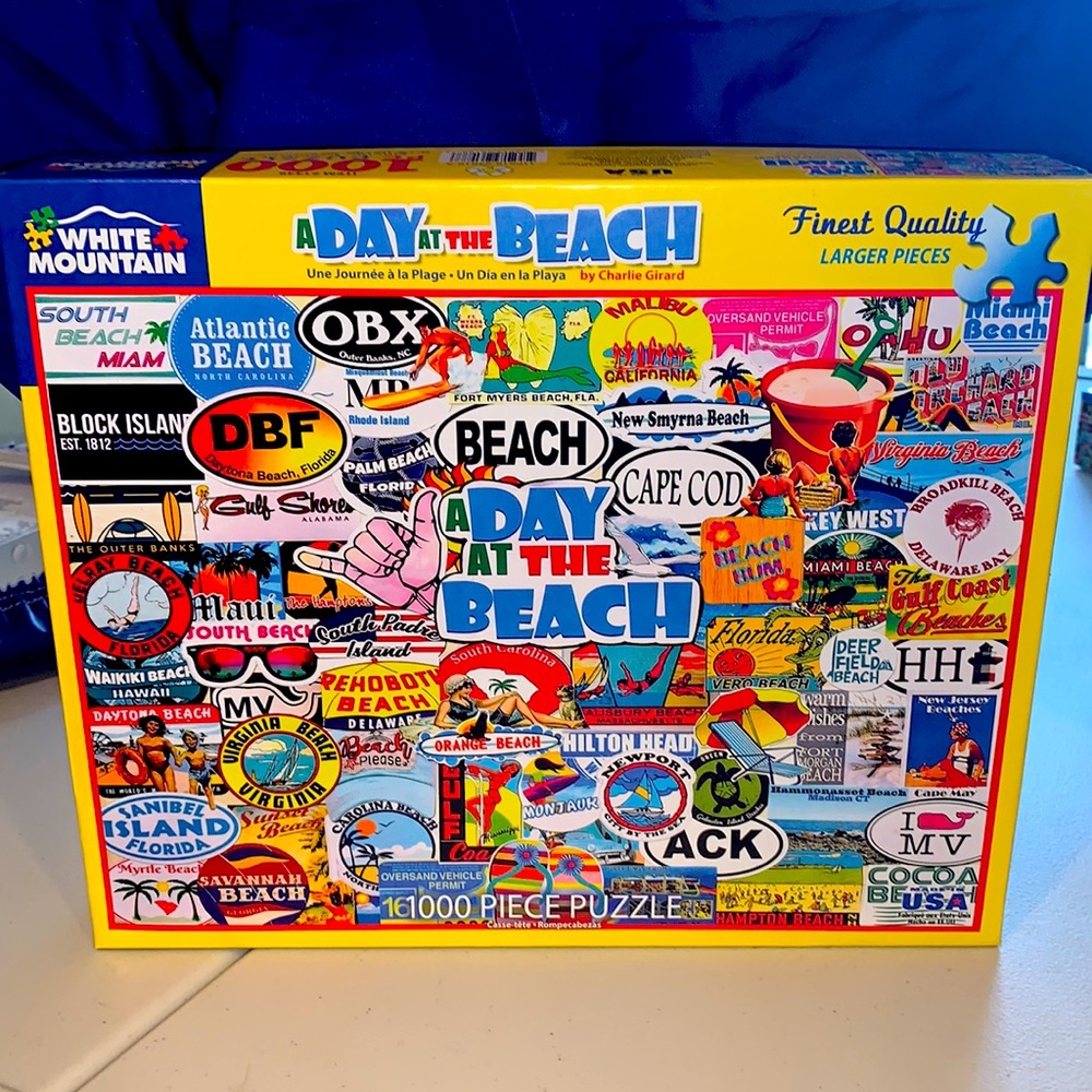 🧩White Mountain 1000 Piece Jigsaw Puzzle🧩